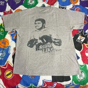 Y2K Muhammad Ali Sting Like A Bee Boxing Merch Rare Tee